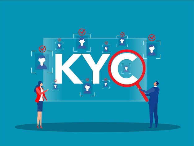 KYC o conozca a su cliente con negocio verificando la identidad