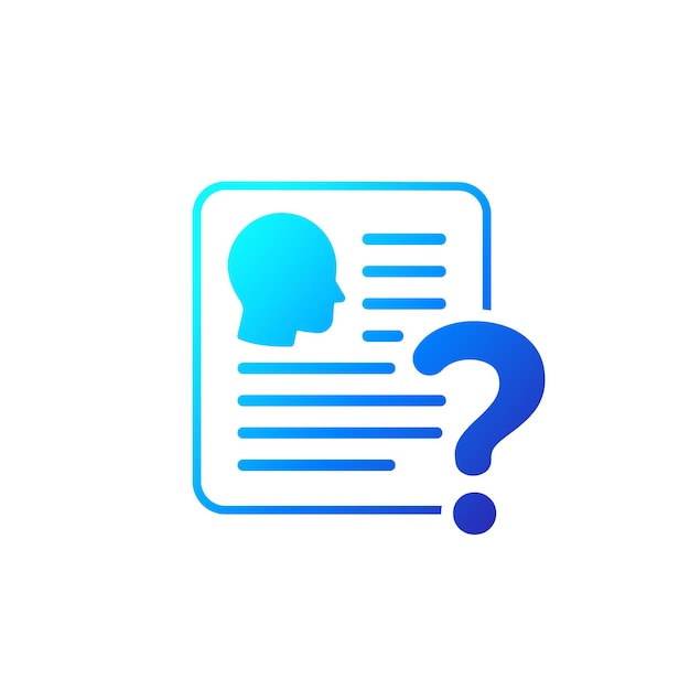 KYC verificar la identidad icono conocer su cliente diseño plano