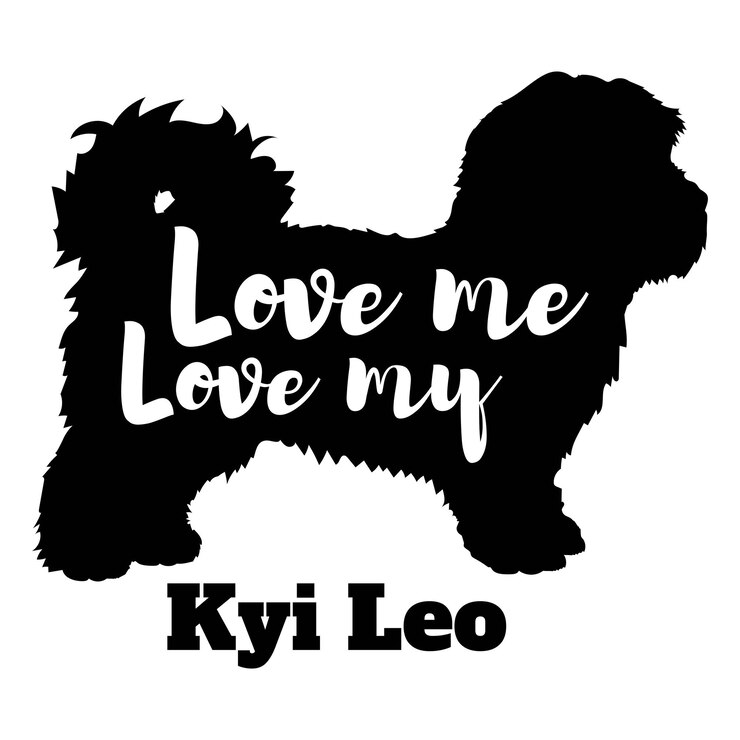 Vector kyi leo me ama el amor de mi perro vector silueta mascota