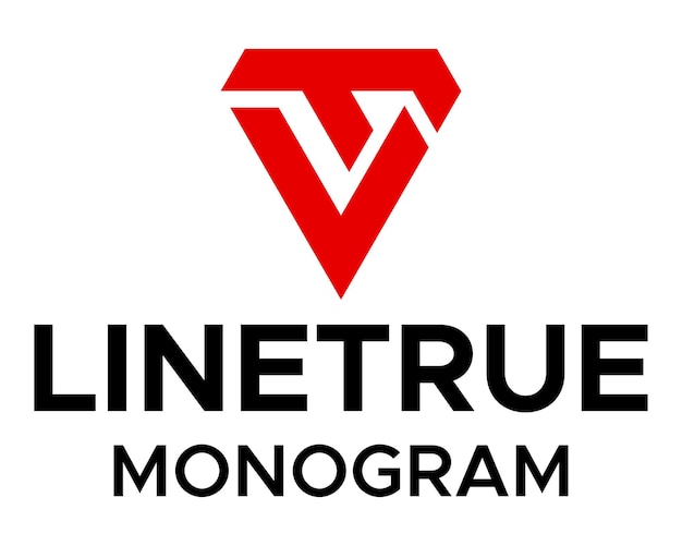 L letra T monograma triángulo deporte diseño de logotipo