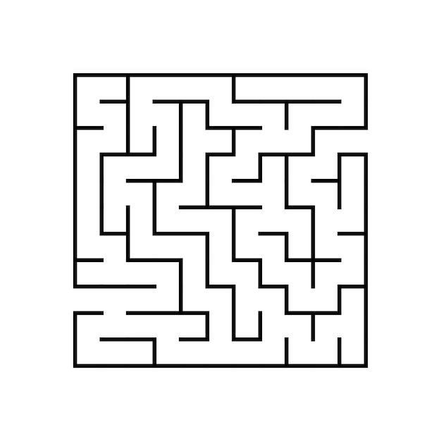 Laberinto abstracto Juego educativo para niños Rompecabezas para niños Laberinto enigma Encuentra el camino correcto