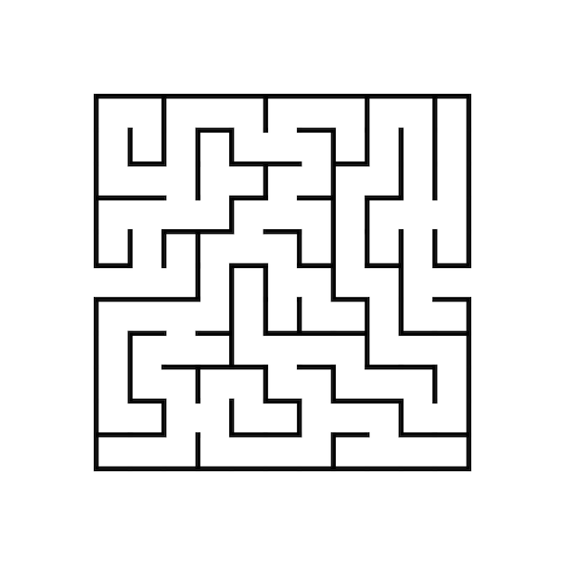 Laberinto abstracto Juego educativo para niños Rompecabezas para niños Laberinto enigma Encuentra el camino correcto