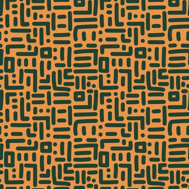 Laberinto creativo líneas geométricas de patrones sin fisuras Fondo divertido laberinto Fondo de pantalla de línea dibujada a mano en estilo garabato