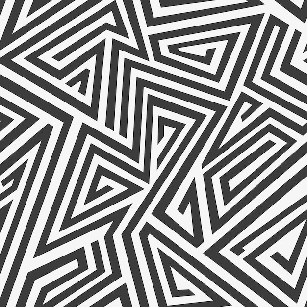 Laberinto monocromo de patrones sin fisuras