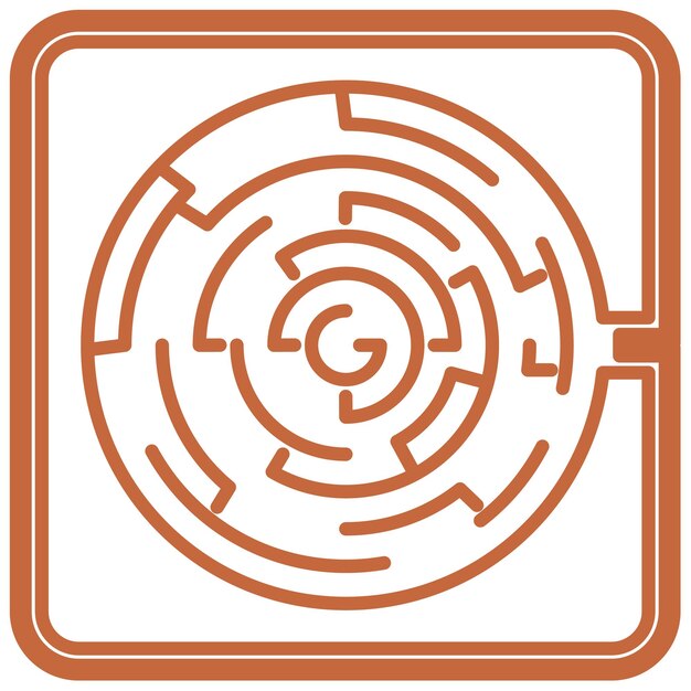 laberinto, plano, ilustración