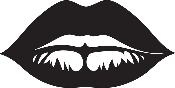 Vector los labios de encanto nocturno en la edición de labios de graphite grace noir
