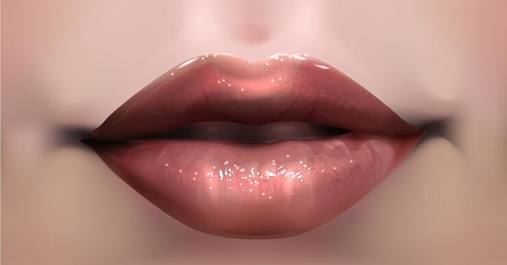Vector labios femeninos sexy naturales labios gordos hermosos para belleza y cosméticos efecto 3d eps vectorial 10