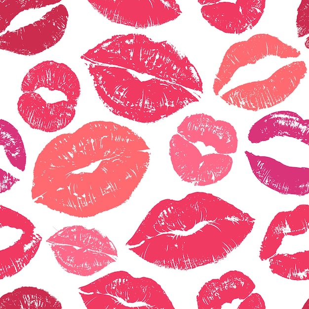 Labios de patrones sin fisuras perfecta ilustración