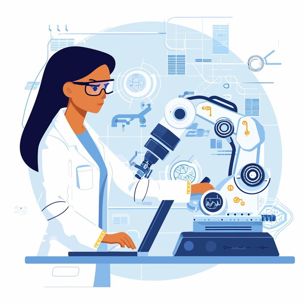 Vector laboratorio de investigación de ingeniería bioquímica