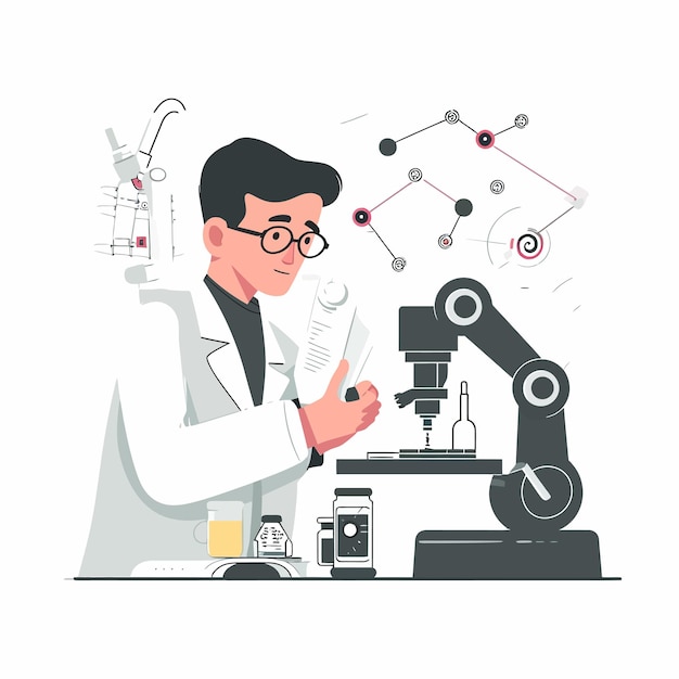 Vector laboratorio de investigación de ingeniería bioquímica