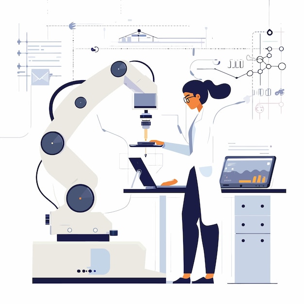 Vector laboratorio de investigación de ingeniería bioquímica