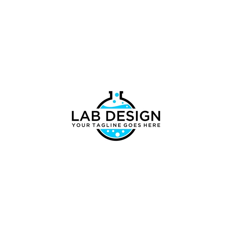 Vector laboratorio de logotipos para el icono comercial de su empresa