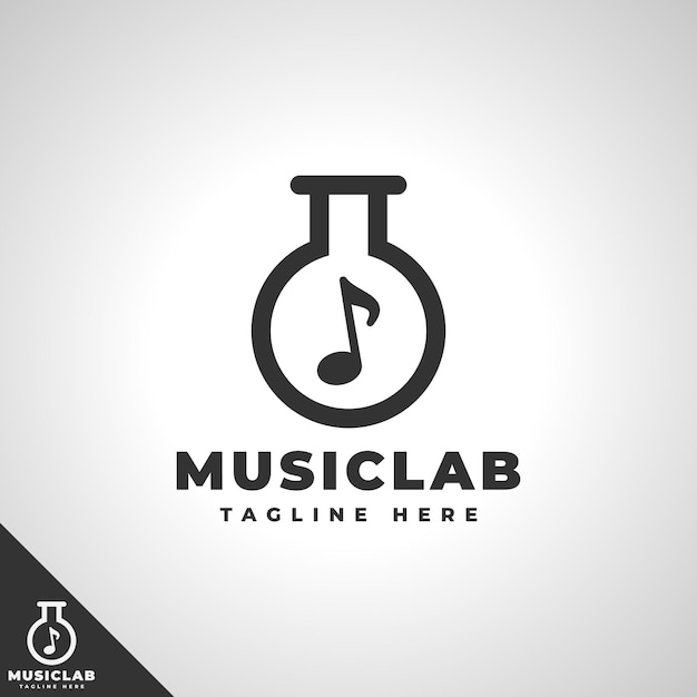 Laboratorio de Música - Logotipo de Estudio de Música o Educación Musical