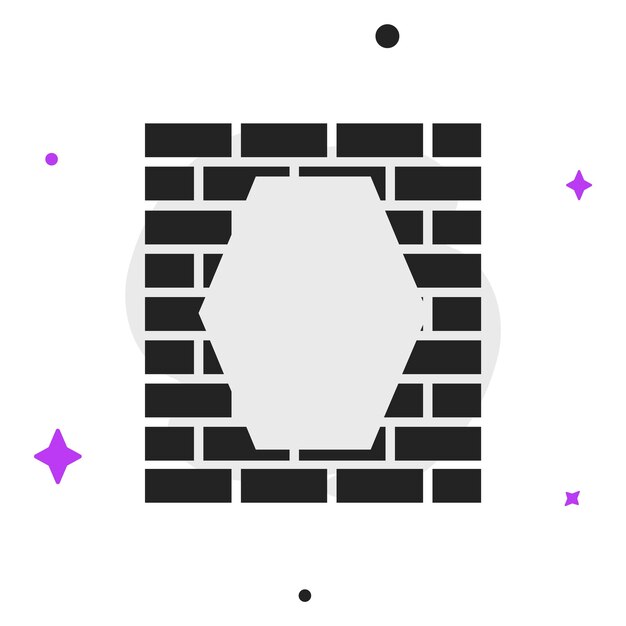 En ladrillos en ilustración vectorial de estilo plano concepto de negocio simple pictograma en fondo aislado