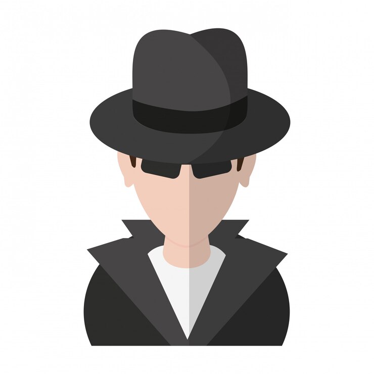 Vector ladrón hacker avatar símbolo
