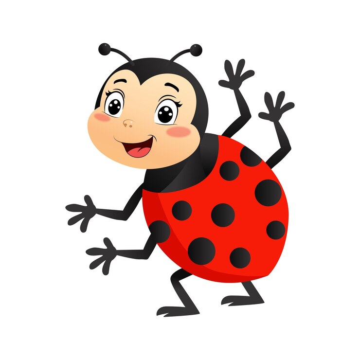 Lady Bug Ilustración vectorial de la linda Lady Bug