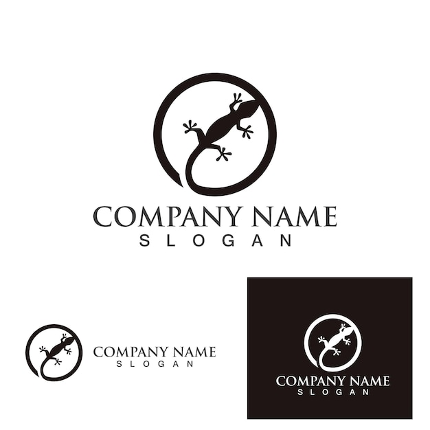 Lagarto animales logo y símbolos vector temlate