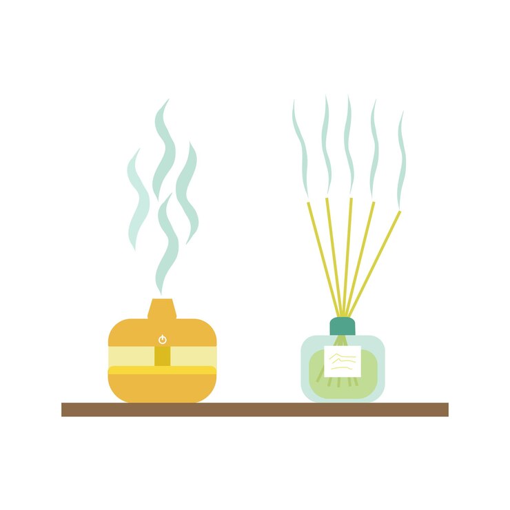 Vector lámpara de aroma eléctrica y difusor de aroma