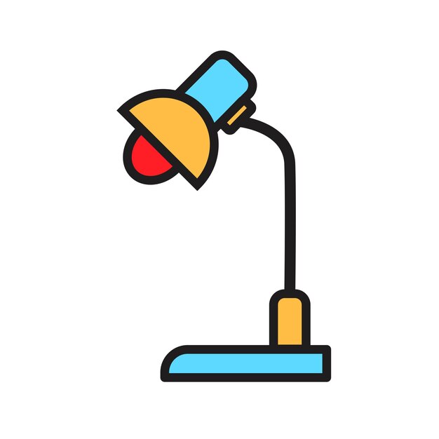 lámpara de estudio icono vector plantilla logotipo colección de moda diseño plano