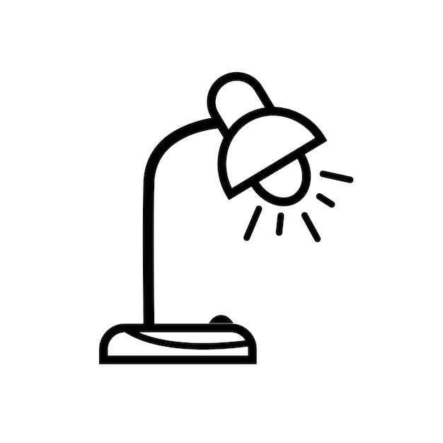 lámpara de estudio icono vector plantilla logotipo colección de moda diseño plano