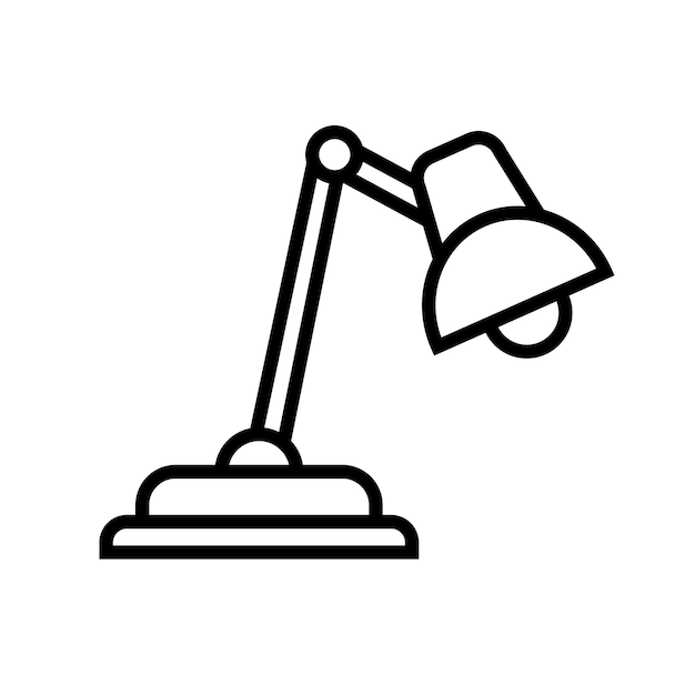 lámpara de estudio icono vector plantilla logotipo colección de moda diseño plano