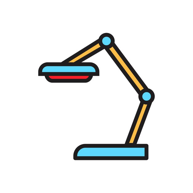 lámpara de estudio icono vector plantilla logotipo colección de moda diseño plano