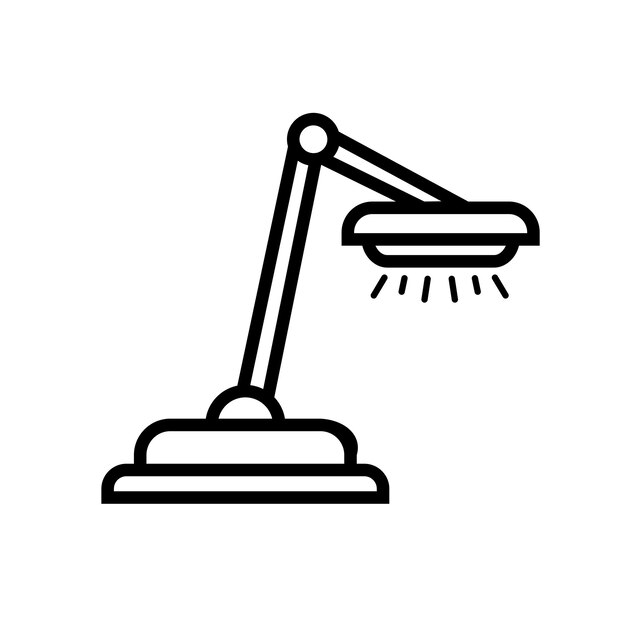 lámpara de estudio icono vector plantilla logotipo colección de moda diseño plano