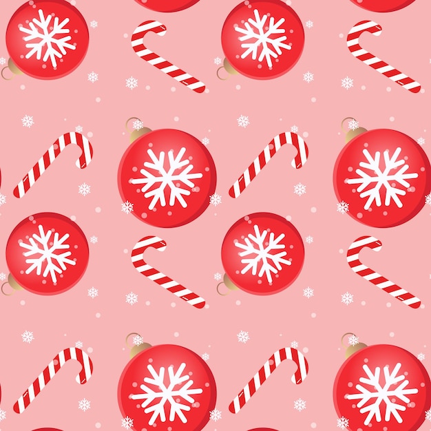 Vector lámpara de navidad creativa patrón de fondo rojo y caramelo