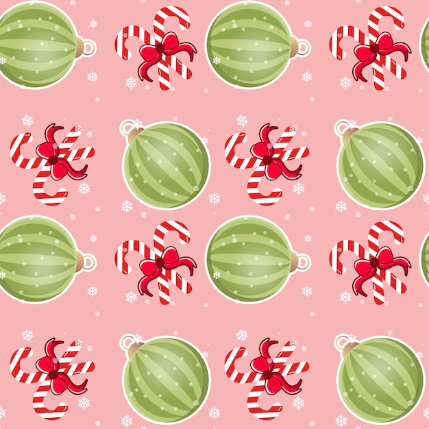 Lámpara de navidad creativa verde y patrón de fondo de caramelo