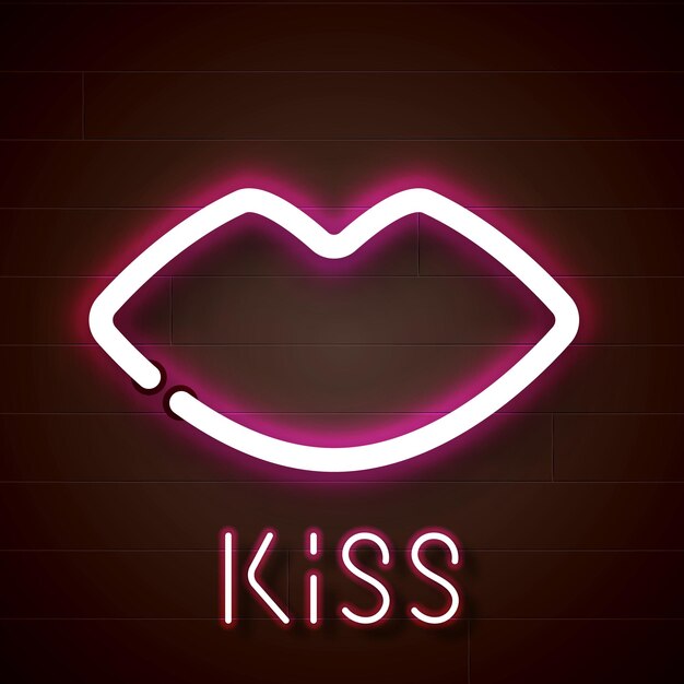 Lámpara de neón en forma de labios genitales rosados Para carteles publicitarios, pancartas para atraer a los clientes
