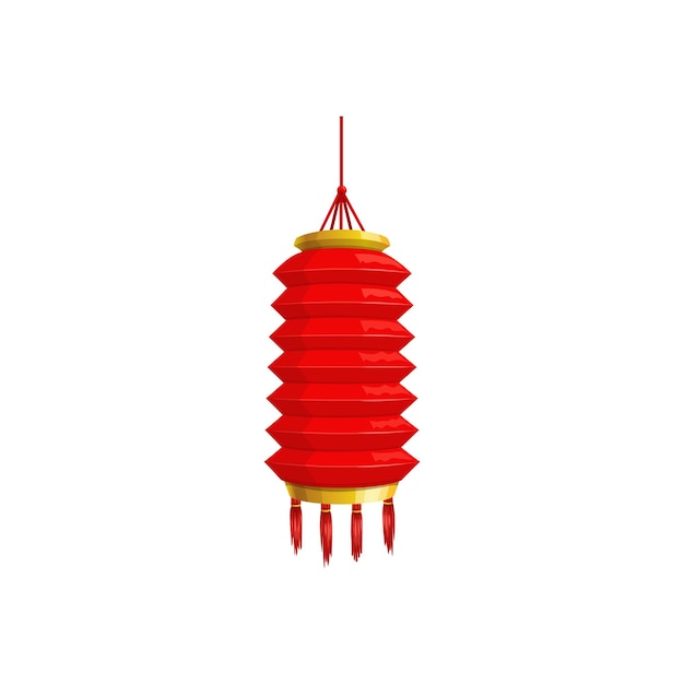 Lámpara de papel chino coreano japonés icono aislado