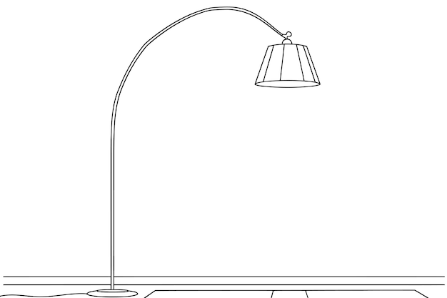 una lámpara que está sobre una mesa