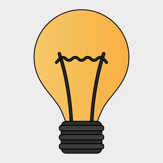 Vector lámpara que simboliza las ideas y la innovación