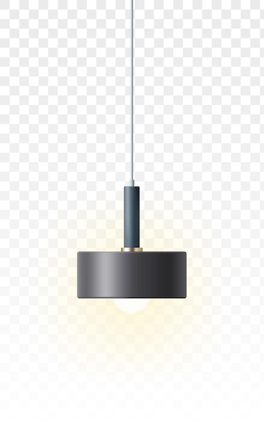 lámparas de techo elegante elemento de diseño interior ilustración realista