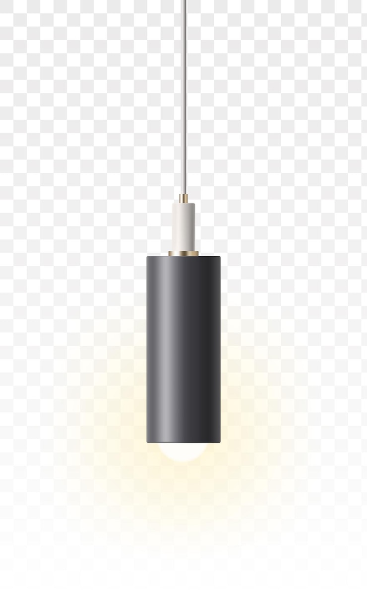 Vector lámparas de techo elegante elemento de diseño interior ilustración realista