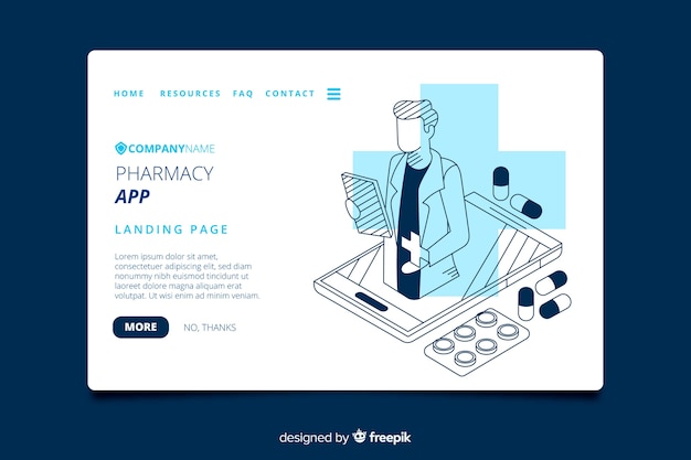 Landing page de farmacia