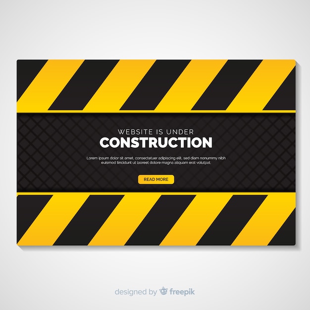 Landing page plana en construcción