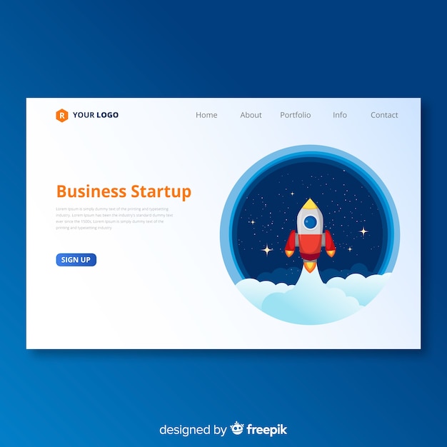 Landing page de startup