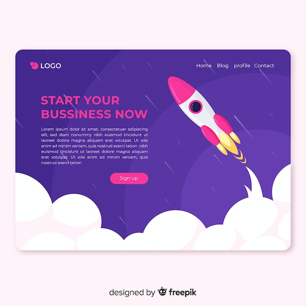 Landing page de startup