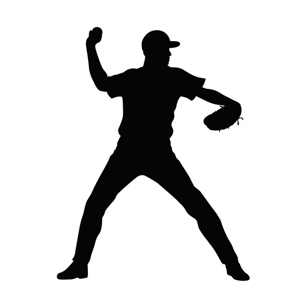 Lanzador de béisbol Lanzador de béisbol masculino lanzando la bola curva al bateador Jugador de béisbol