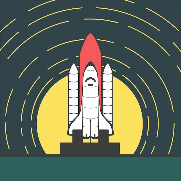 Lanzamiento de Rocket Vector