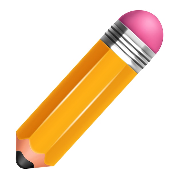 Lápiz 3D Lápiz de plástico de juguete Clipart vectorial