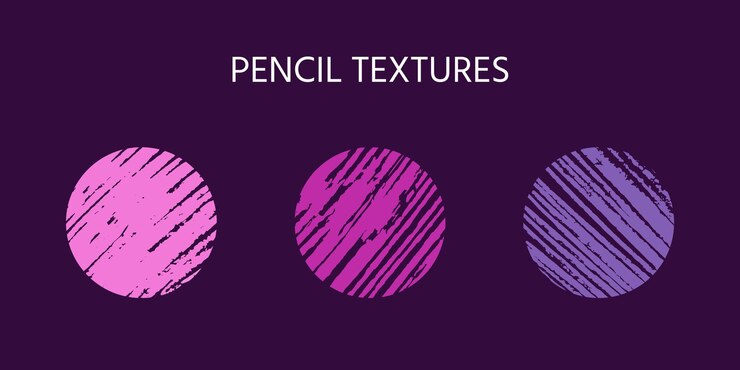 Vector lápiz de colores doodle texturas fondos abstractos tonos de violeta