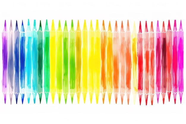 Lápiz de colores con un fondo de colores de lápices de colores
