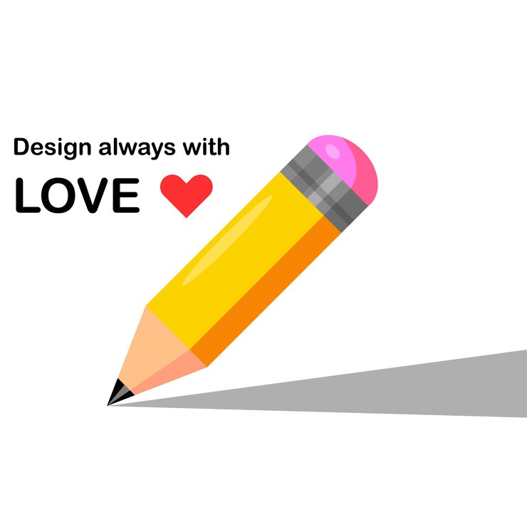Vector lápiz de dibujo en un papel