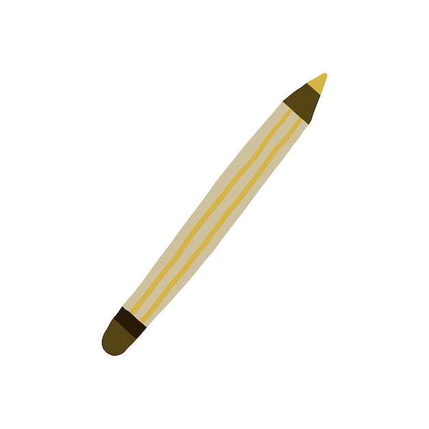 Lápiz de dibujo de rayas amarillas