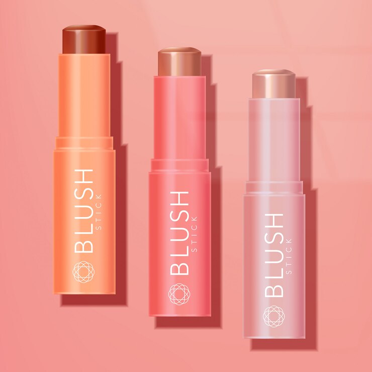 Lápiz labial / Blush / Bálsamo / Fundación / Contour Stick en Coral Sunlight Background