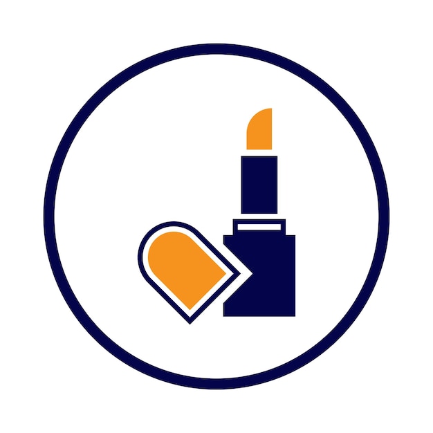 lápiz labial brillo cosmético icono de la pomada
