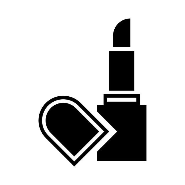 lápiz labial brillo cosmético icono de la pomada