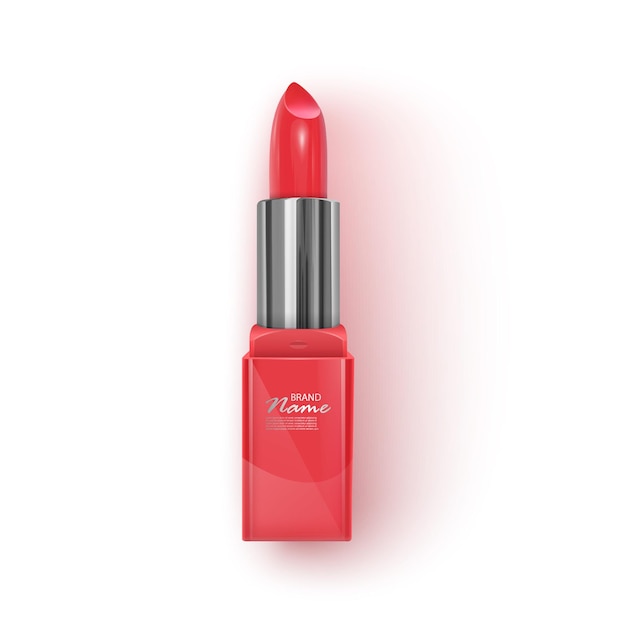 Lápiz labial de color lápiz labial rojo lápiz labial rosa lápiz labial naranja conjunto de lápiz labial rojo aislado en blanco